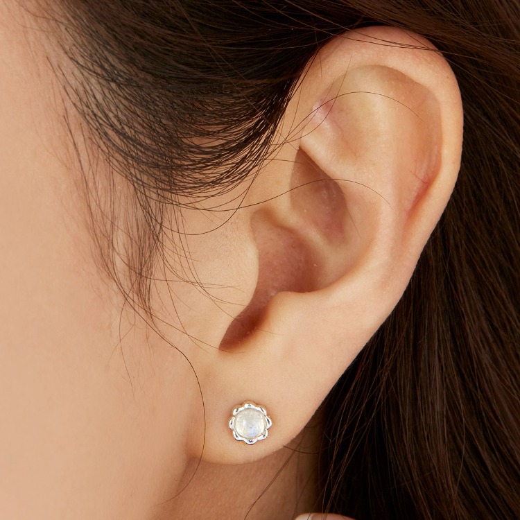 925 Silver Noi Gemstone Earrings / 노이