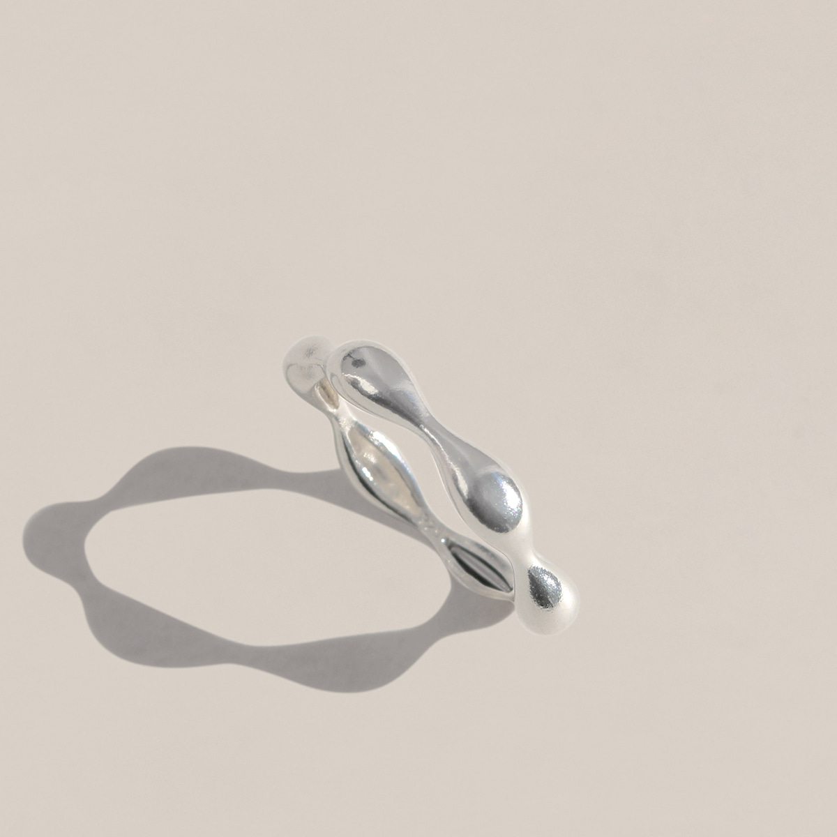 925 Silver Rosa Stack Ring/ 로사