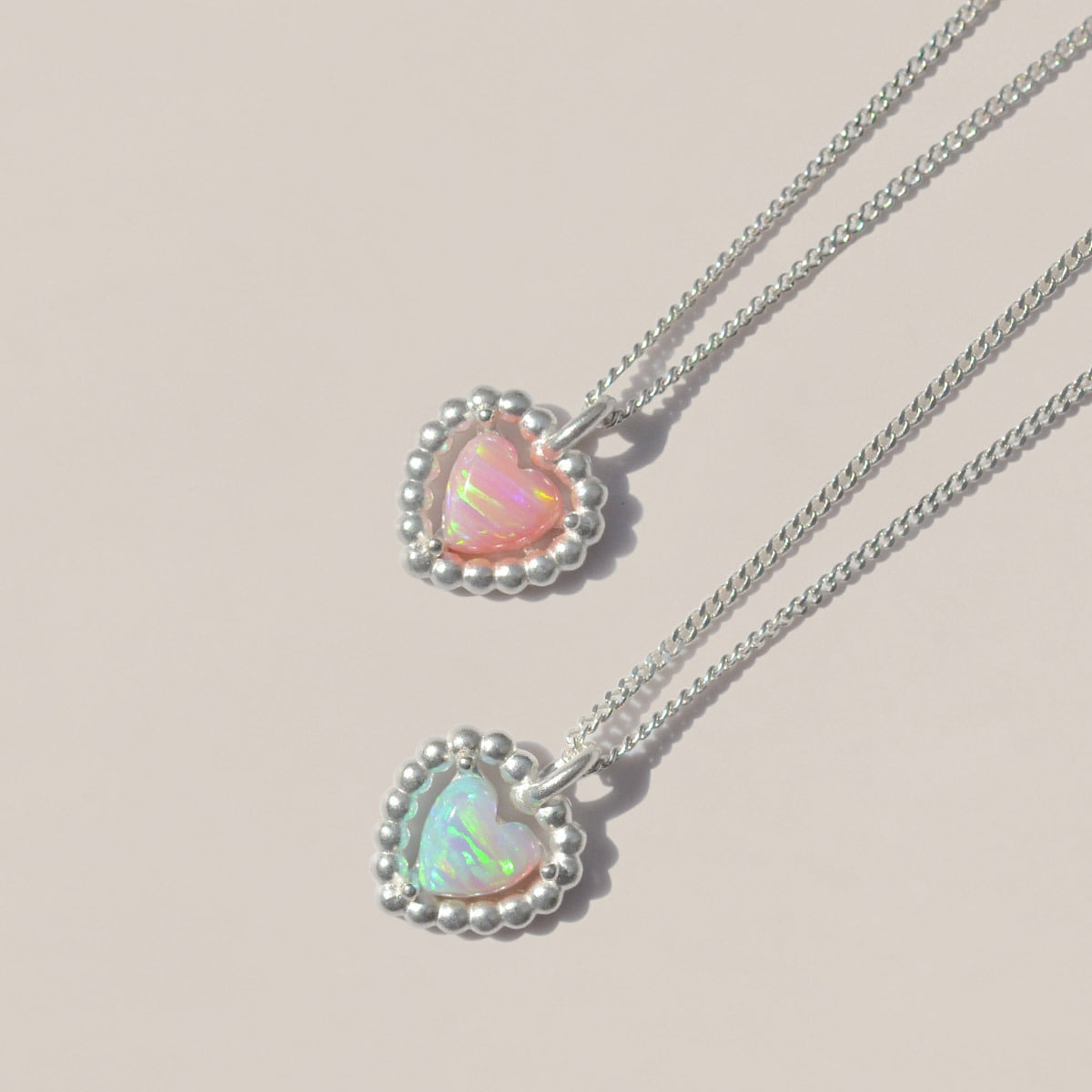 925 Silver lovable Gemstone Necklace/ 러버블
