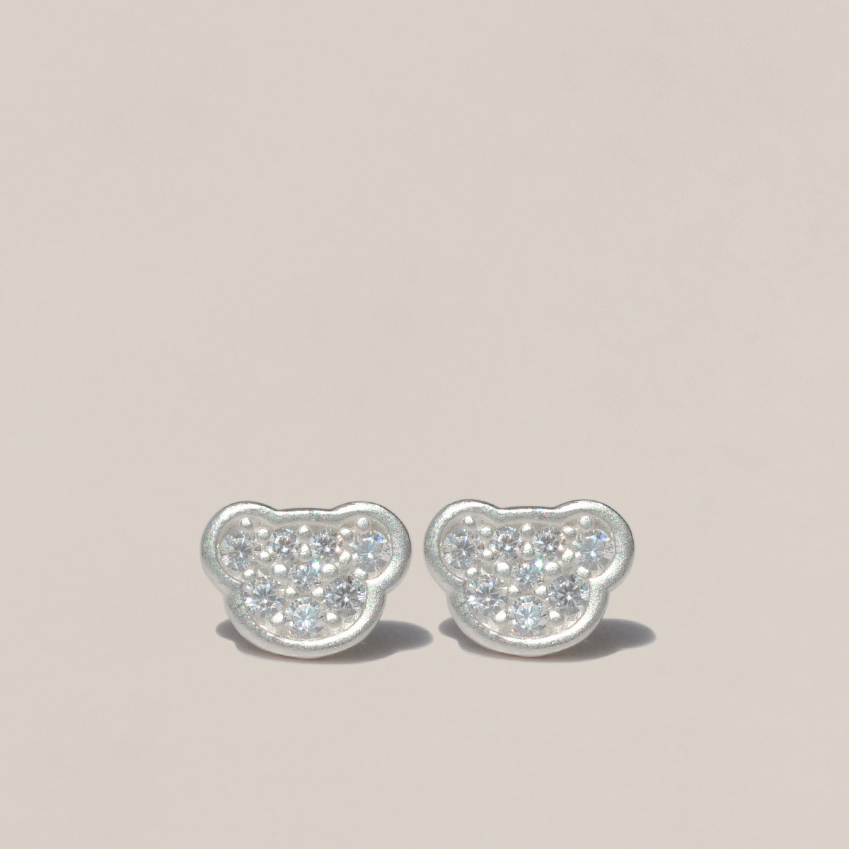 [47베이지X테디베어] 925 Silver Anna Teddybear Earrings/ 애나